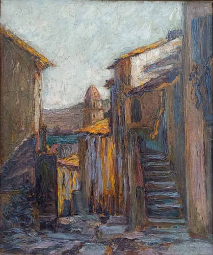 Huile sur toile - , dlg